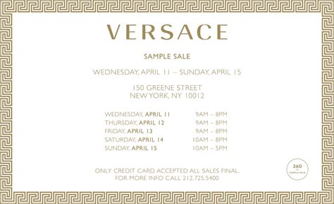 versace sample sale 2022|versace online shopping.